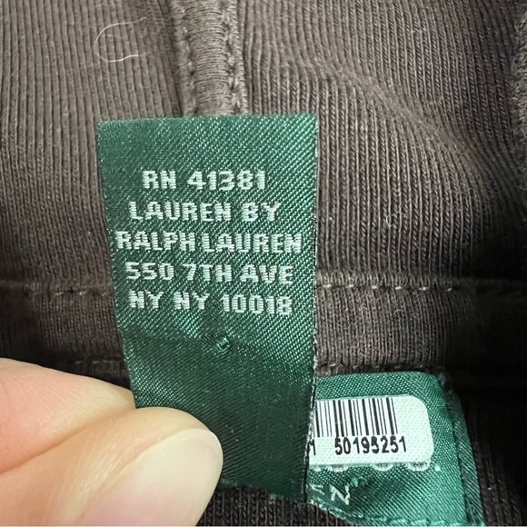 Lauren Ralph Lauren Brown Hooded Sweater Midi Dress 3/4 Sleeve, Size Medium - Picture 6 of 9